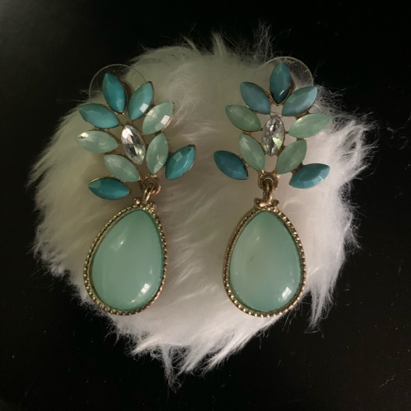 Apricot Lane Jewelry - Cute Turquoise Gemstone Drop Earrings